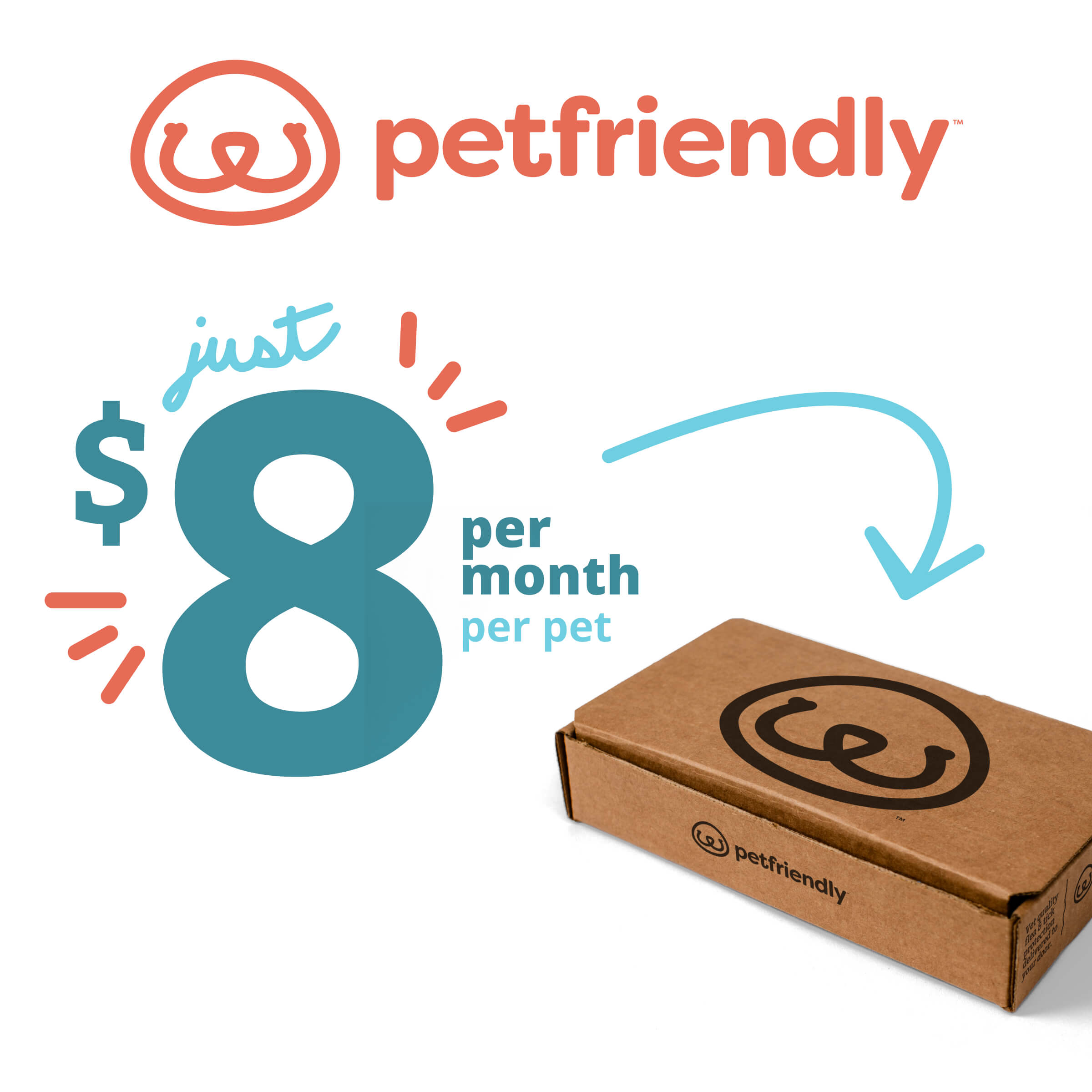 PetFriendly Pricing Just 8/month for Flea & Tick Protection 💸
